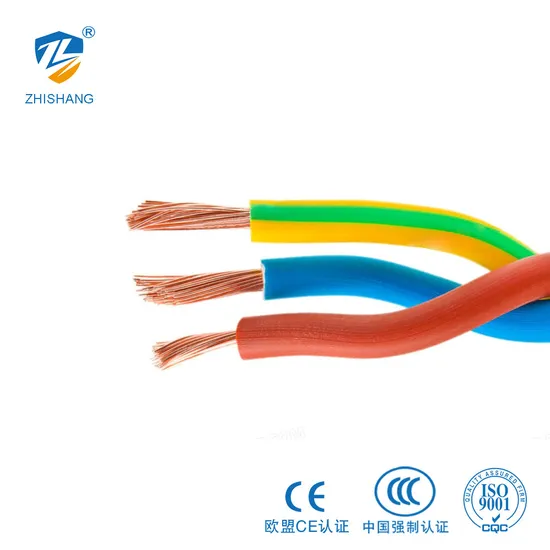 PVC Insulated House Wiring 300/500 Volt Single Core Copper Wire Bvr Cable 