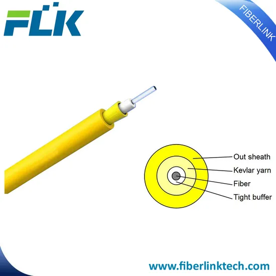 FTTH Simplex Communication and Telecommunication Optical 1core Fiber Cable 